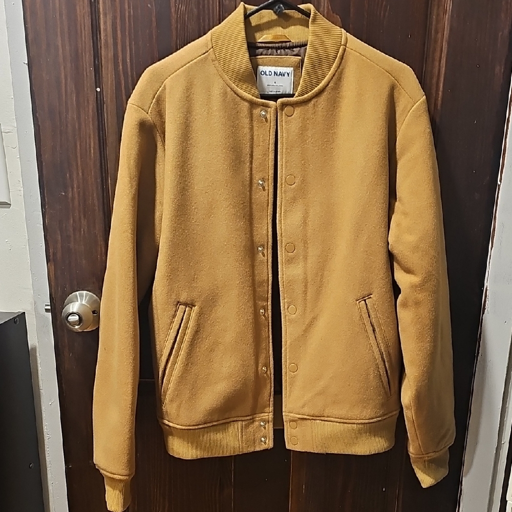 Old Navy Men's Mustard Bomber Jacket